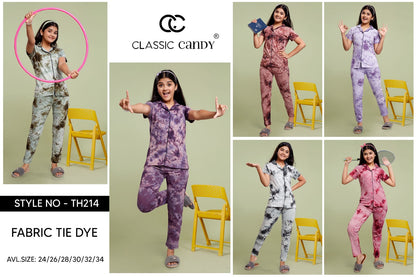 Th214 Classic Candy Hosiery Girls Night Suits Manufacturer