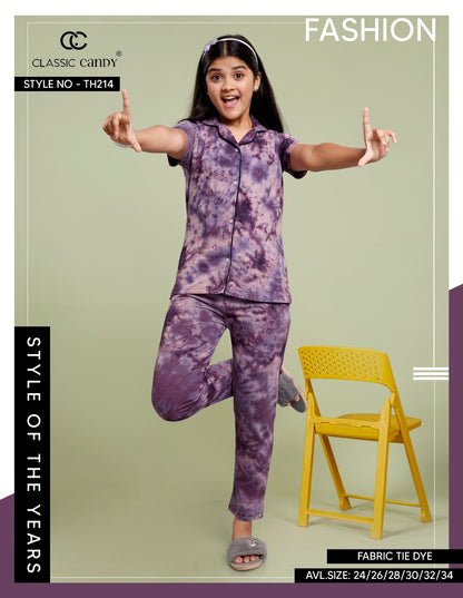 Th214 Classic Candy Hosiery Girls Night Suits Manufacturer