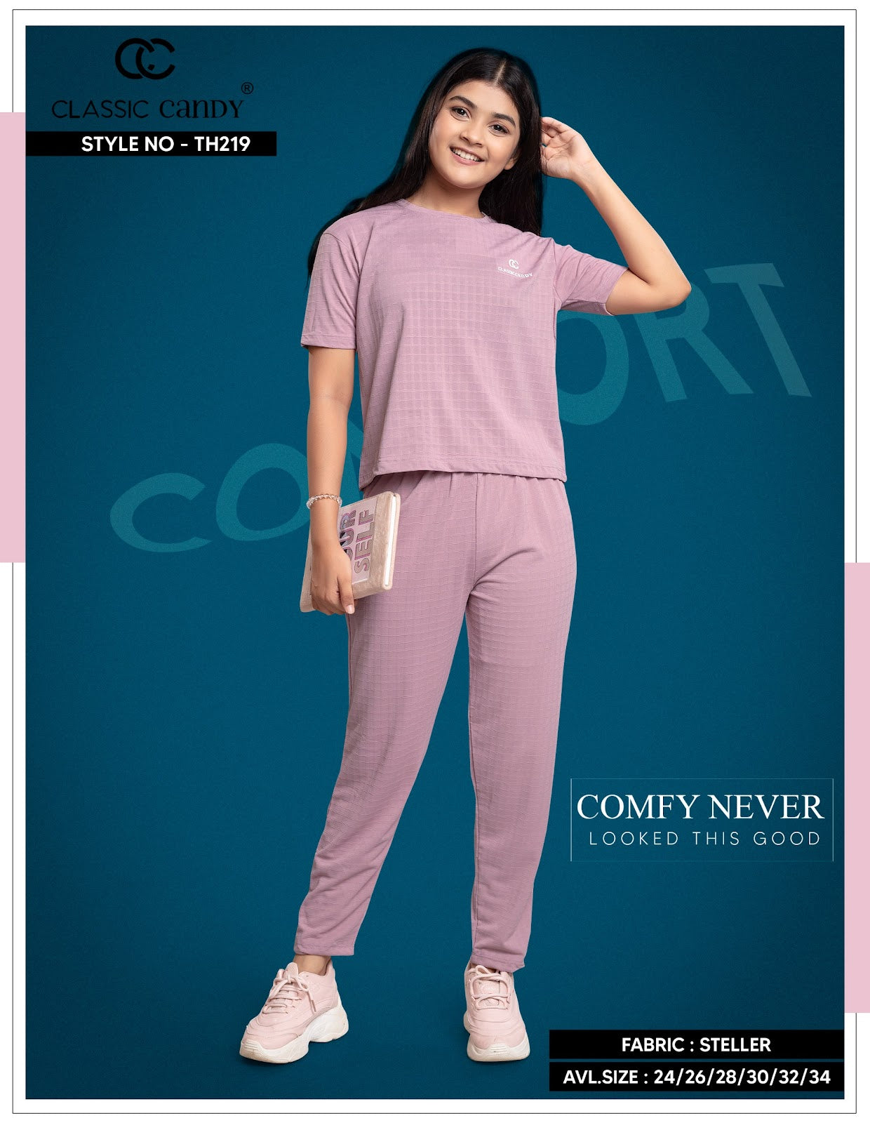 Th219 Classic Candy Imported Girls Pant Set Supplier India