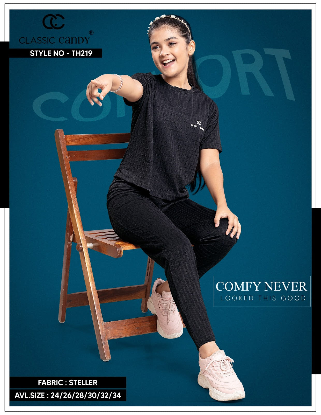 Th219 Classic Candy Imported Girls Pant Set Supplier India