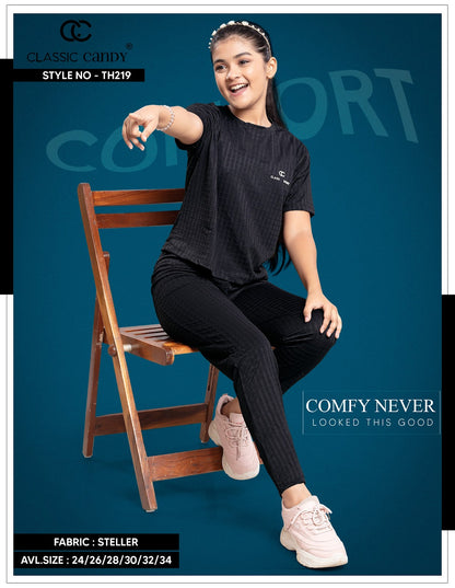 Th219 Classic Candy Imported Girls Pant Set Supplier India