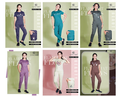 Th234 Classic Candy Tencil Lycra Girls Night Suits Exporter India