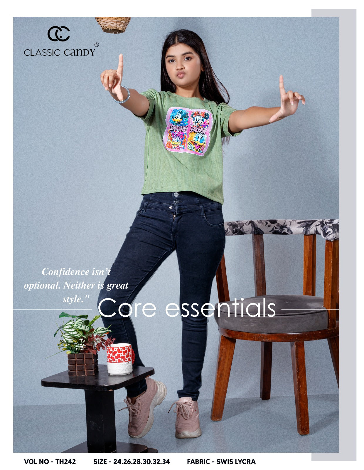 Th242 Classic Candy Swiss Girls Top Wholesaler Gujarat