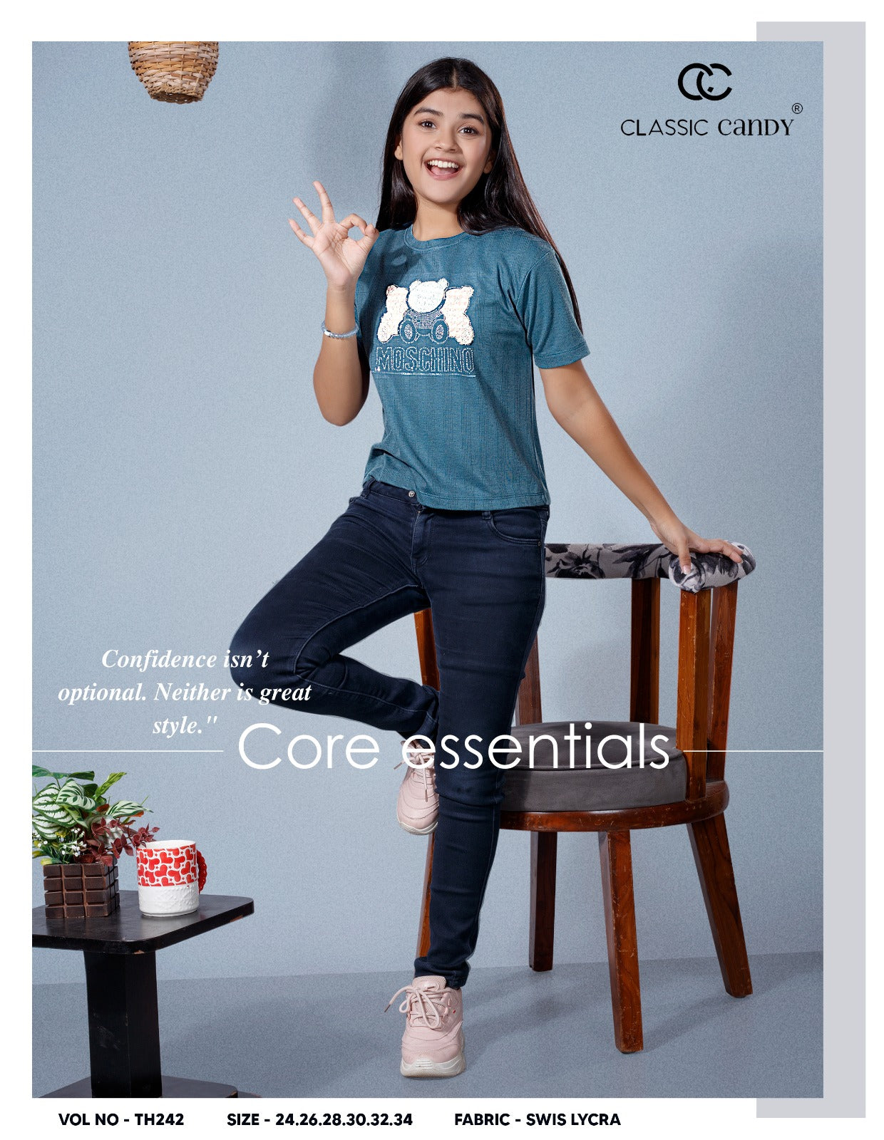 Th242 Classic Candy Swiss Girls Top Wholesaler Gujarat