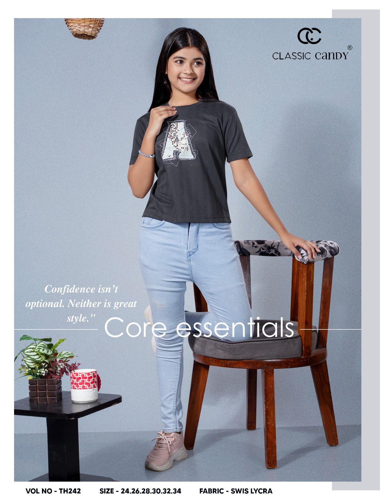 Th242 Classic Candy Swiss Girls Top Wholesaler Gujarat