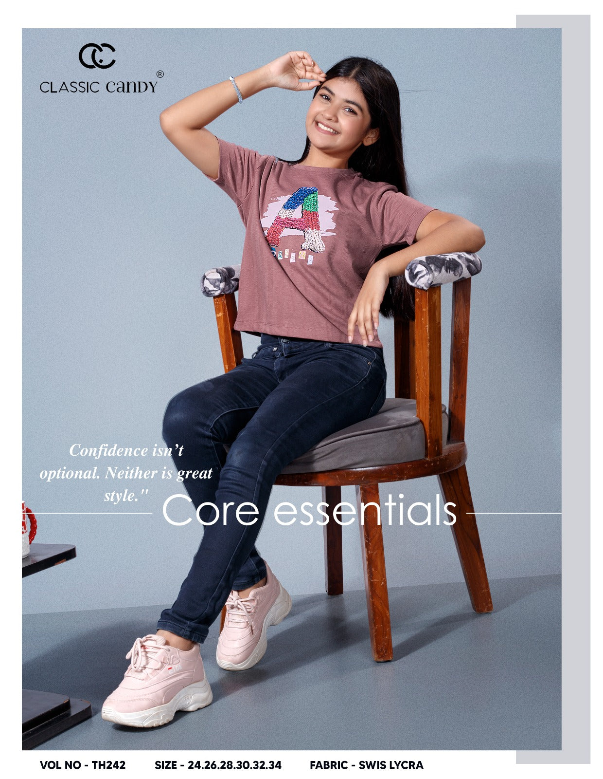 Th242 Classic Candy Swiss Girls Top Wholesaler Gujarat