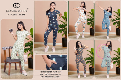 Th246 Classic Candy Girls Pant Set Supplier Gujarat