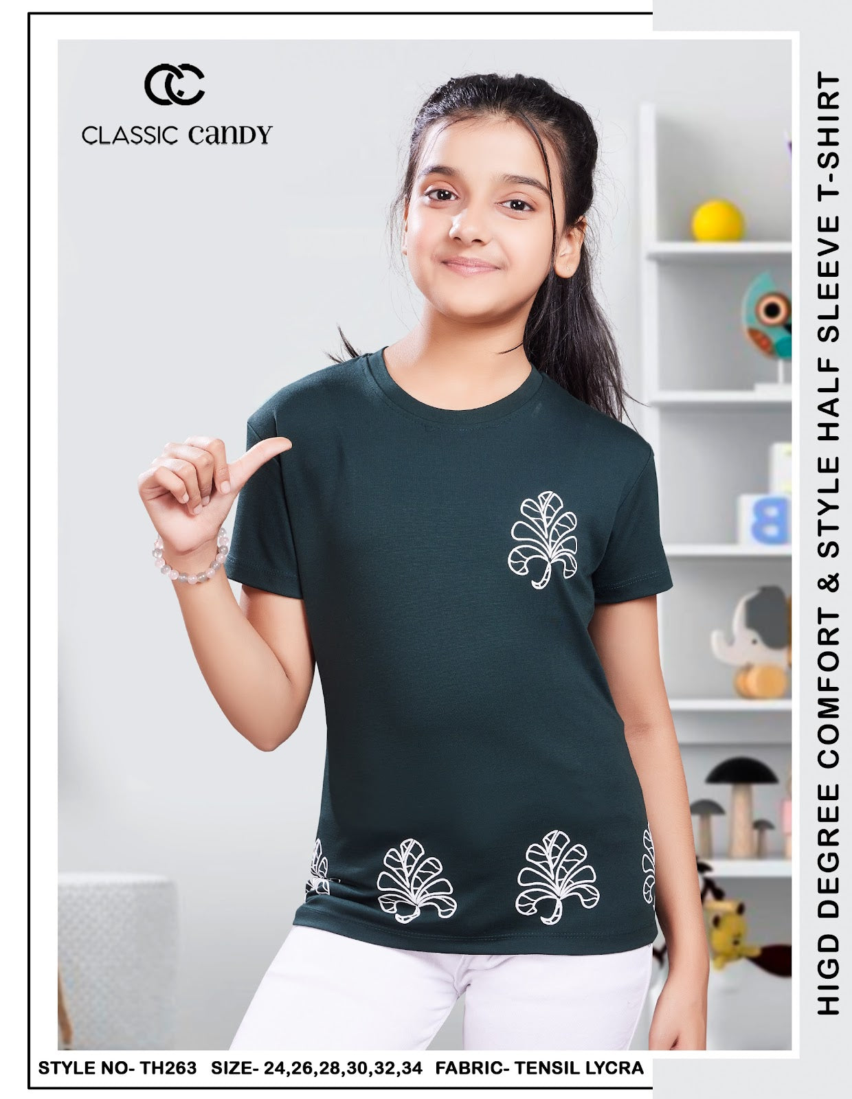 Th263 Classic Candy Tencil Lycra Girls Top Manufacturer Gujarat