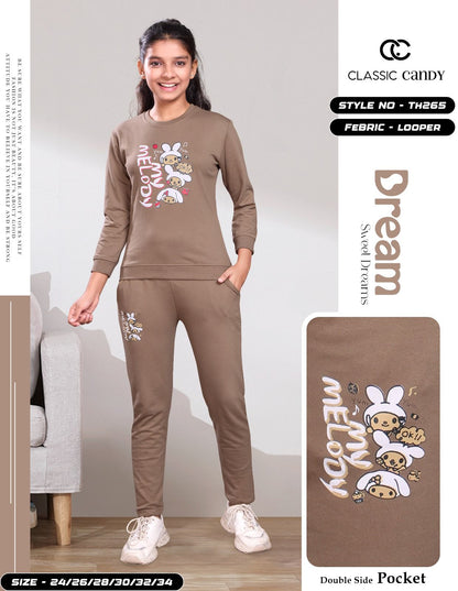 Th265 Classic Candy Looper Girls Pant Set Manufacturer Gujarat