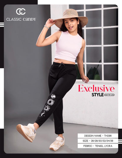 Th296 Track Classic Candy Tencil Girls Pant Supplier India