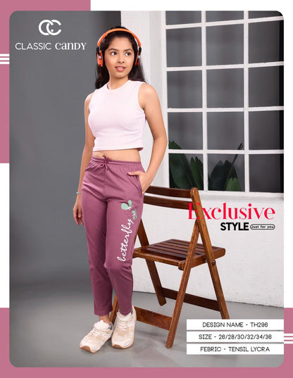 Th296 Track Classic Candy Tencil Girls Pant Supplier India