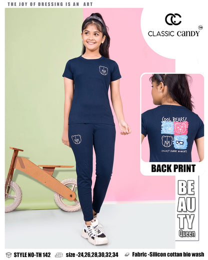 Th 142 Classic Candy Cotton Biowashed Girls Co Ord Set Exporter Ahmedabad