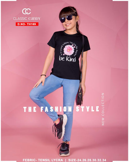 Th 169 Classic Candy Tencil Girls Top Wholesaler Ahmedabad