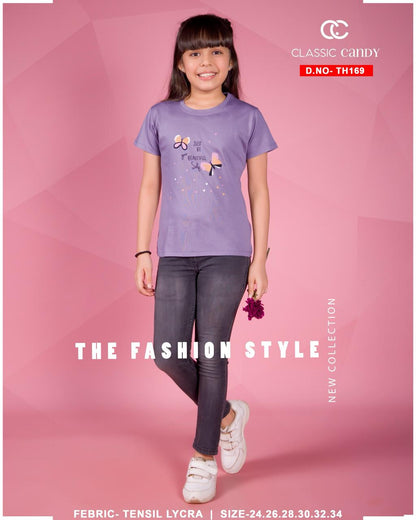 Th 169 Classic Candy Tencil Girls Top Wholesaler Ahmedabad