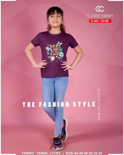 Th 169 Classic Candy Tencil Girls Top Wholesaler Ahmedabad