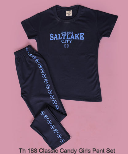 Th 188 Classic Candy Tencil Lycra Girls Pant Set Manufacturer India