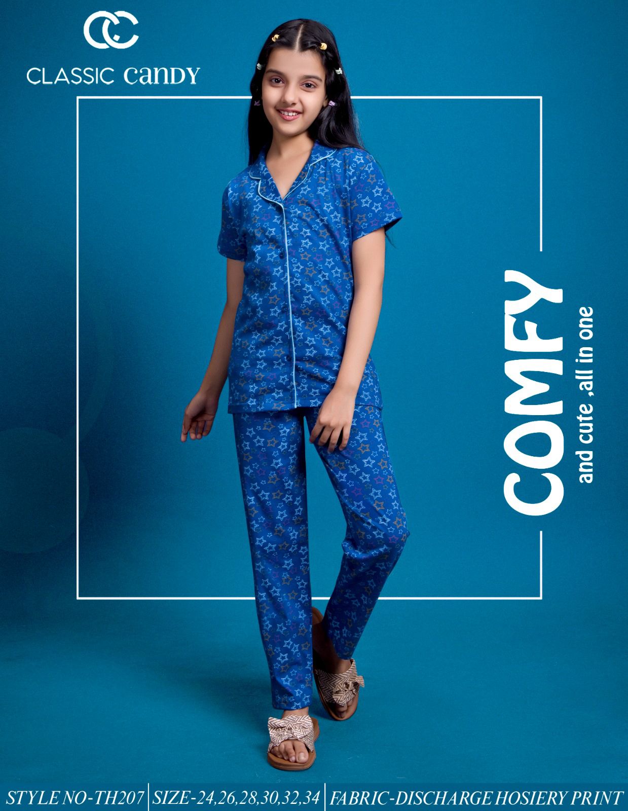 Th 207 Classic Candy Hosiery Girls Night Suits Manufacturer Ahmedabad