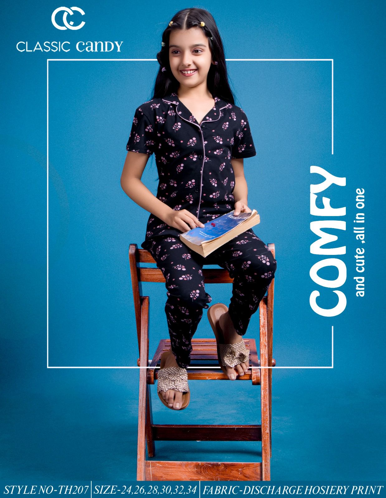 Th 207 Classic Candy Hosiery Girls Night Suits Manufacturer Ahmedabad