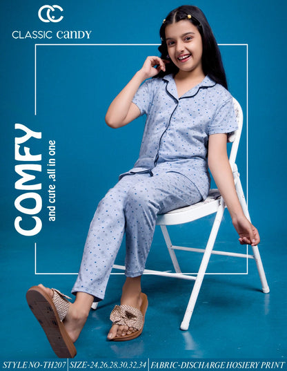 Th 207 Classic Candy Hosiery Girls Night Suits Manufacturer Ahmedabad