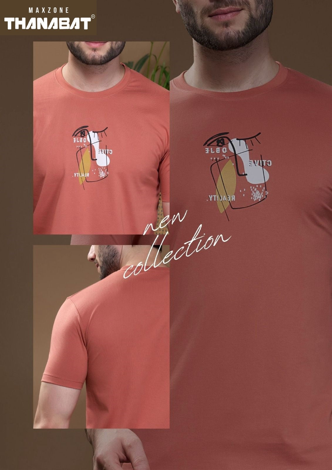Thanabat 2085 Maxzone Clothing Cotton Mens Tshirts Manufacturer Ahmedabad