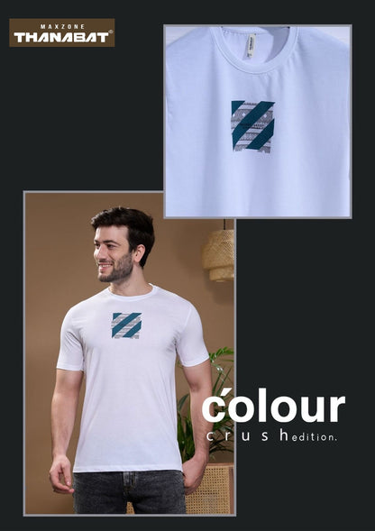 Thanabat 2085 Maxzone Clothing Cotton Mens Tshirts Manufacturer Ahmedabad
