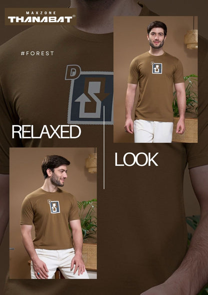 Thanabat 2085 Maxzone Clothing Cotton Mens Tshirts Manufacturer Ahmedabad