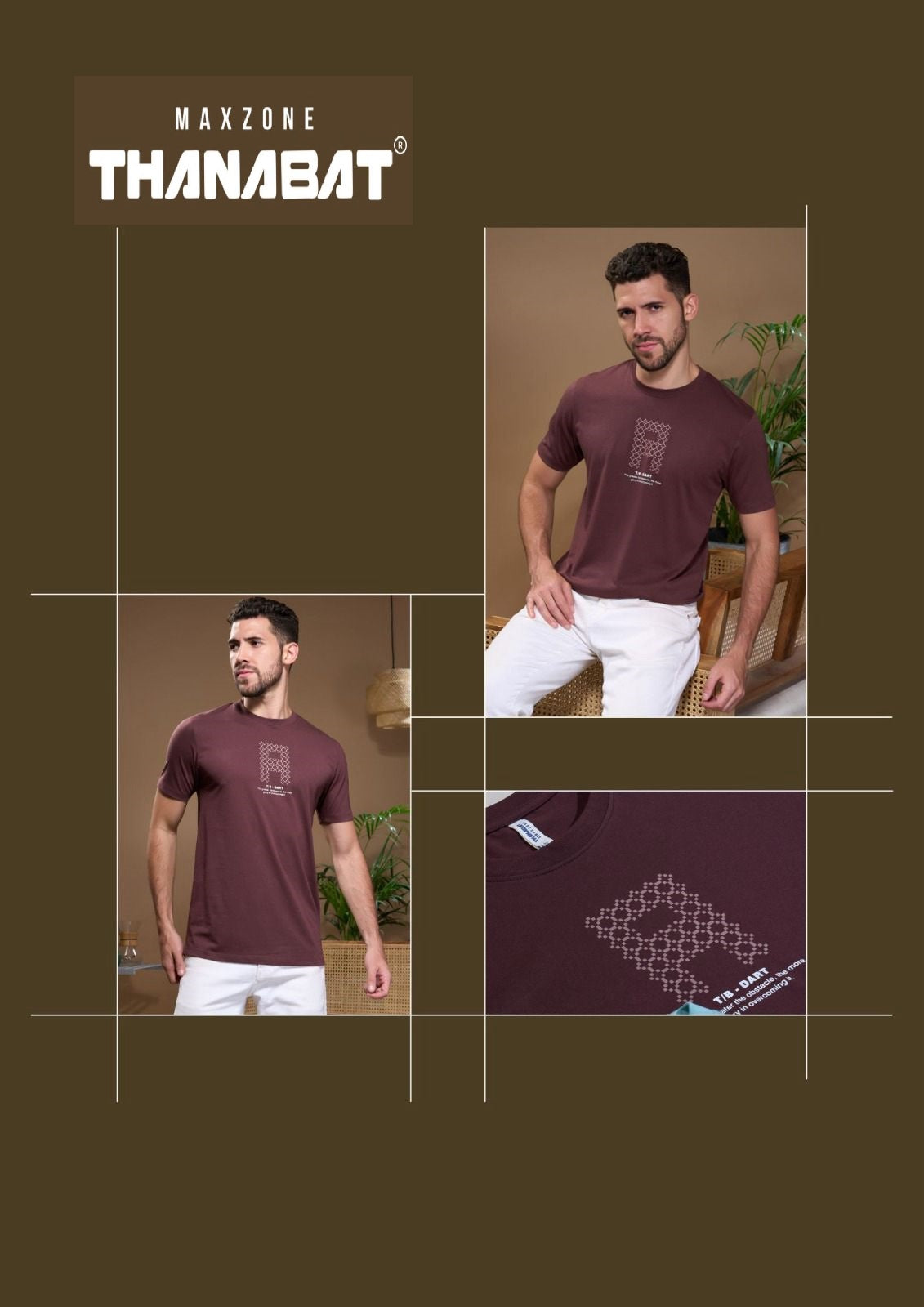 Thanabat 2085 Maxzone Clothing Cotton Mens Tshirts Manufacturer Ahmedabad