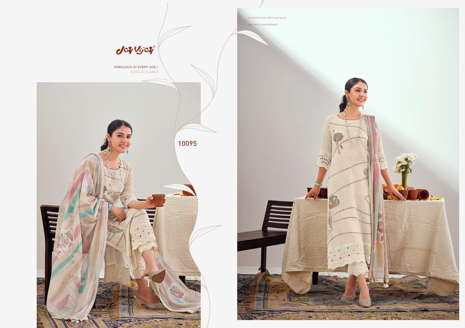 Thandai Jay Vijay Pure Linen Pant Style Suits Wholesaler Ahmedabad