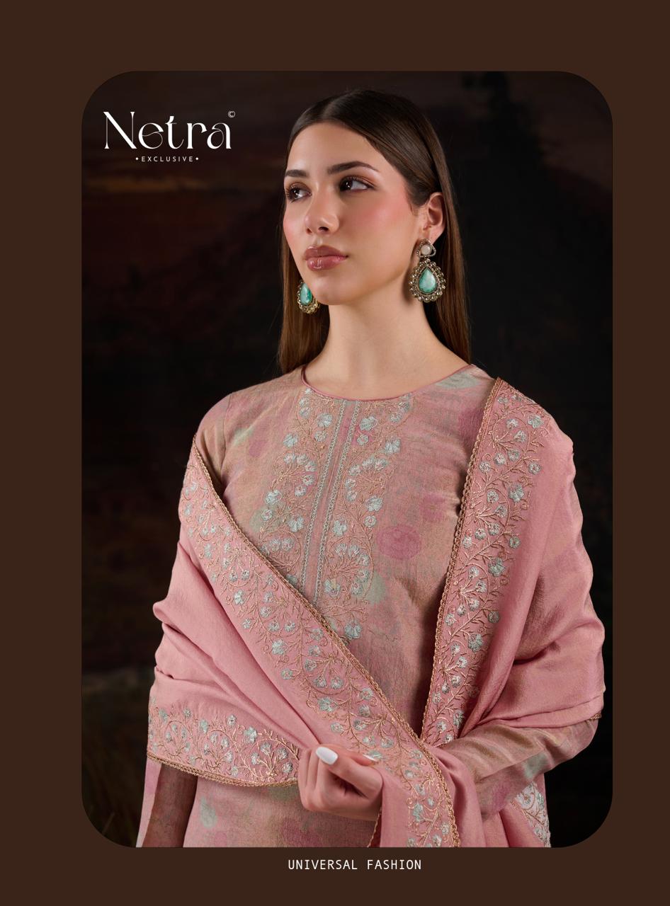 Thanvi Netra Viscose Silk Pant Style Suits Exporter India