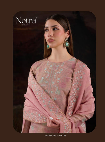 Thanvi Netra Viscose Silk Pant Style Suits Exporter India