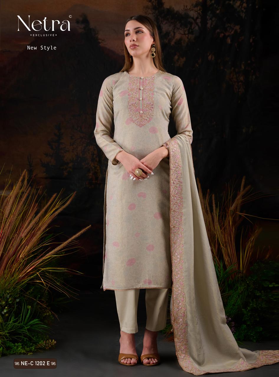 Thanvi Netra Viscose Silk Pant Style Suits Exporter India