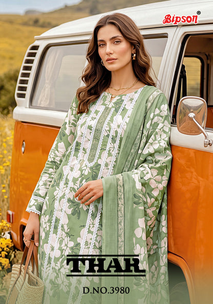 Thar 3980 Bipson Prints Cotton Pant Style Suits Wholesale Price