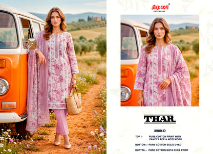 Thar 3980 Bipson Prints Cotton Pant Style Suits Wholesale Price