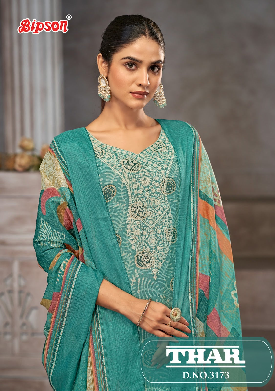 Thar 3173 Bipson Prints Pure Cotton Pant Style Suits Supplier Ahmedabad