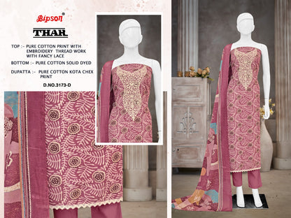 Thar 3173 Bipson Prints Pure Cotton Pant Style Suits Supplier Ahmedabad