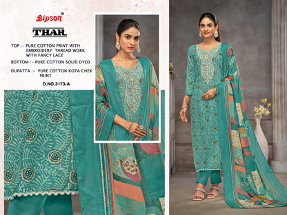 Thar 3173 Bipson Prints Pure Cotton Pant Style Suits Supplier Ahmedabad