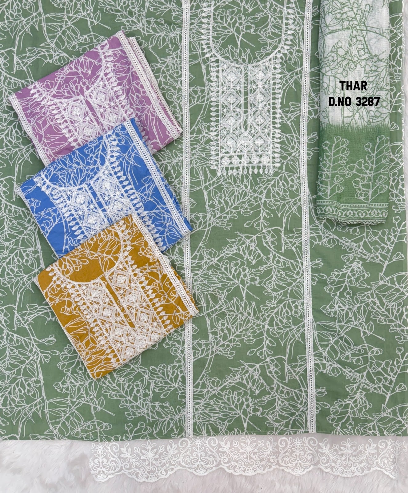 Thar 3287 Bipson Prints Pure Cotton Salwar Suits Exporter Ahmedabad
