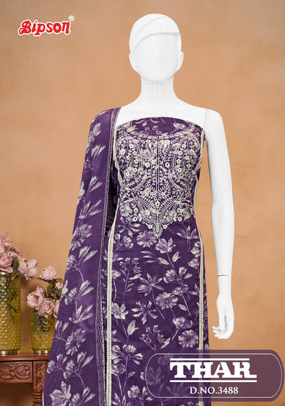 Thar 3488 Bipson Prints Pure Cotton Pant Style Suits Exporter India