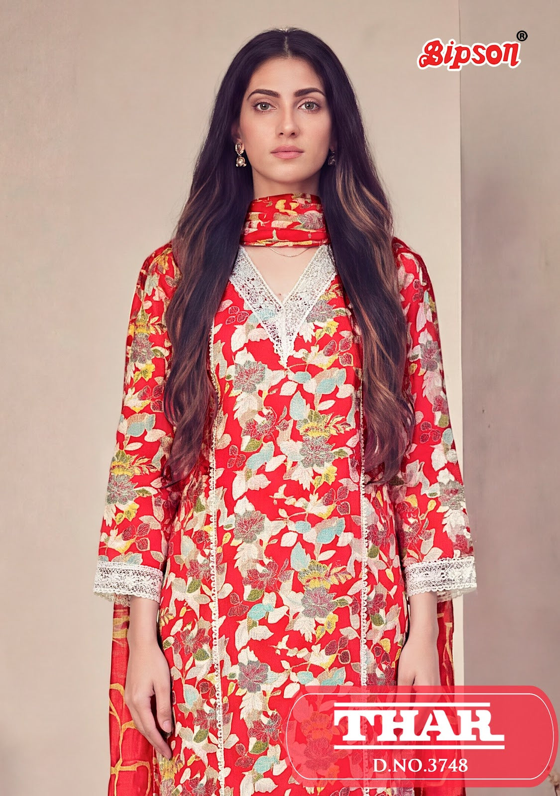 Thar 3748 Bipson Prints Cotton Pant Style Suits Wholesaler Gujarat