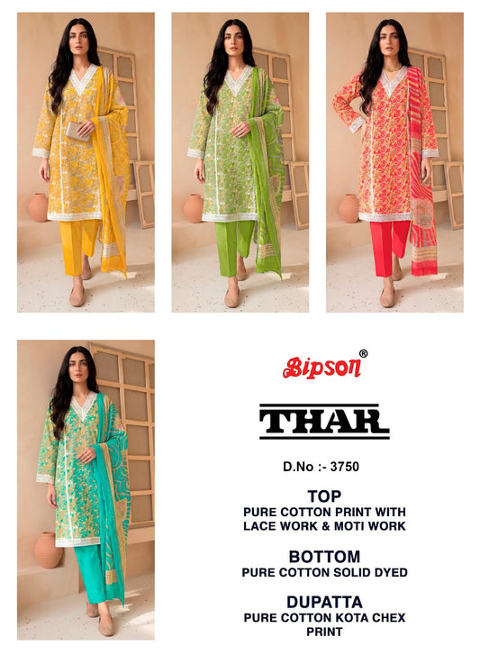 Thar 3750 Bipson Prints Cotton Pant Style Suits Exporter Gujarat
