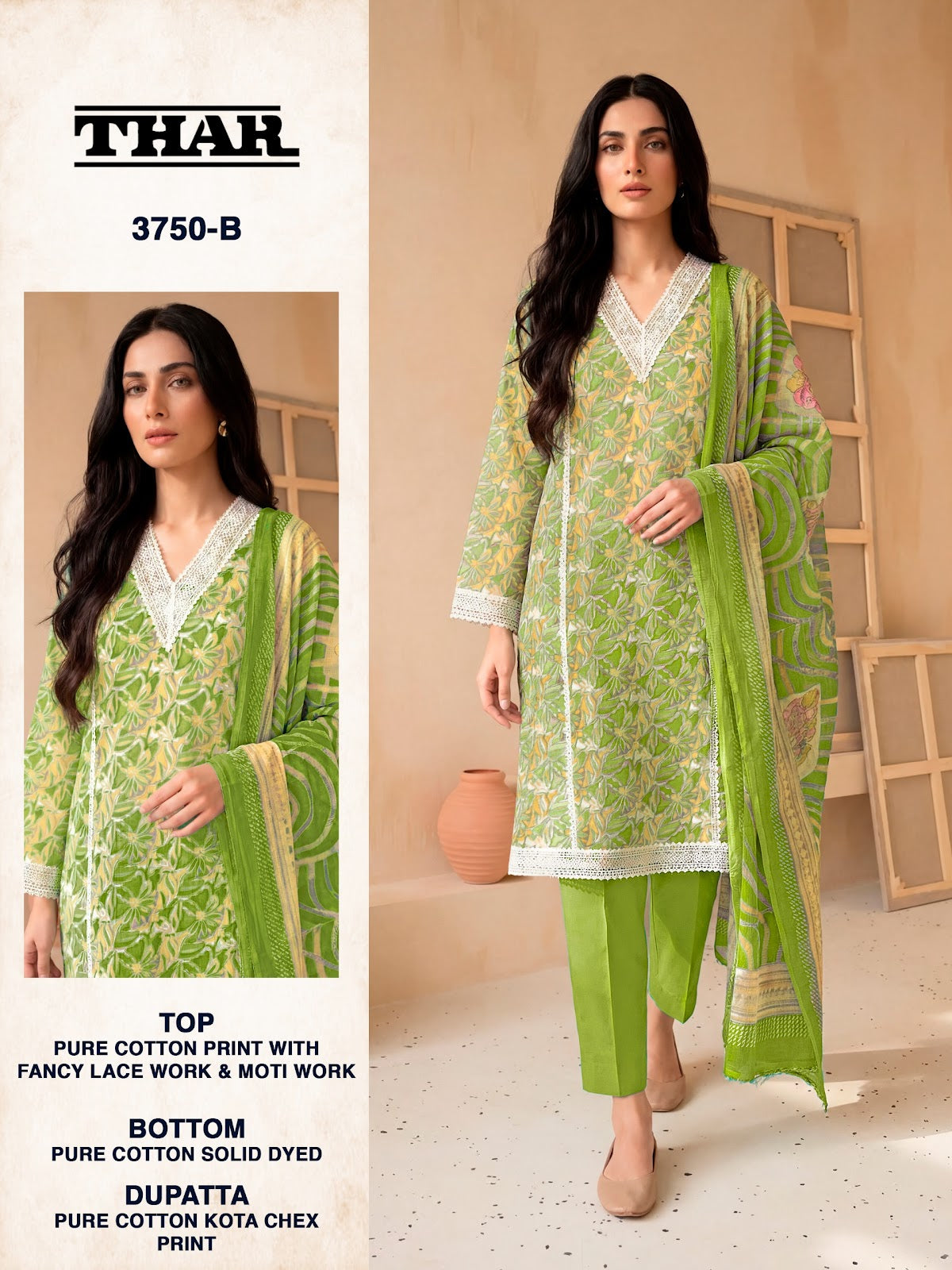 Thar 3750 Bipson Prints Cotton Pant Style Suits Exporter Gujarat