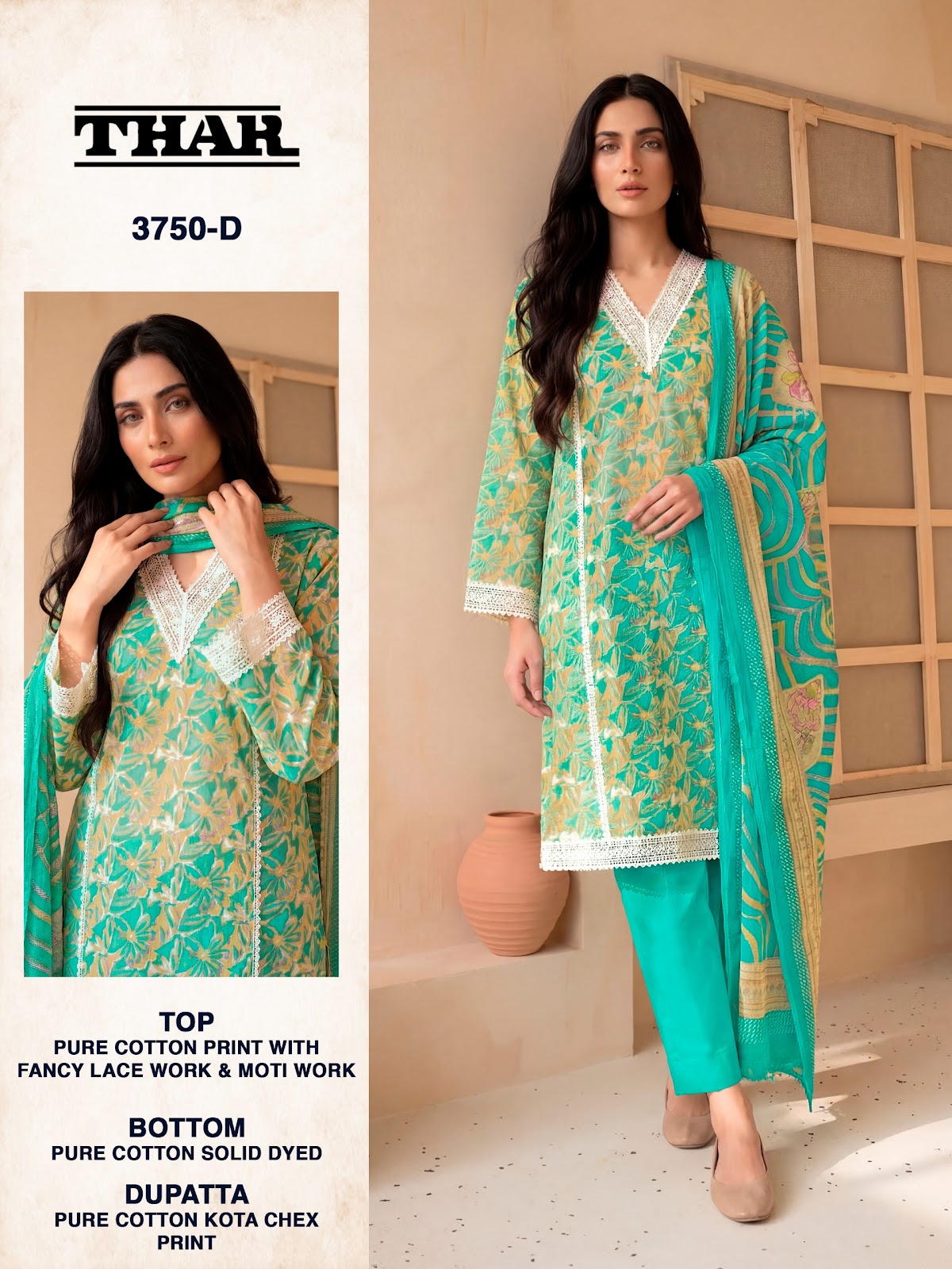 Thar 3750 Bipson Prints Cotton Pant Style Suits Exporter Gujarat