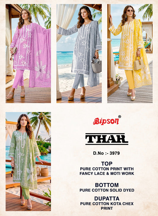 Thar 3979 Bipson Prints Cotton Pant Style Suits Wholesale Price