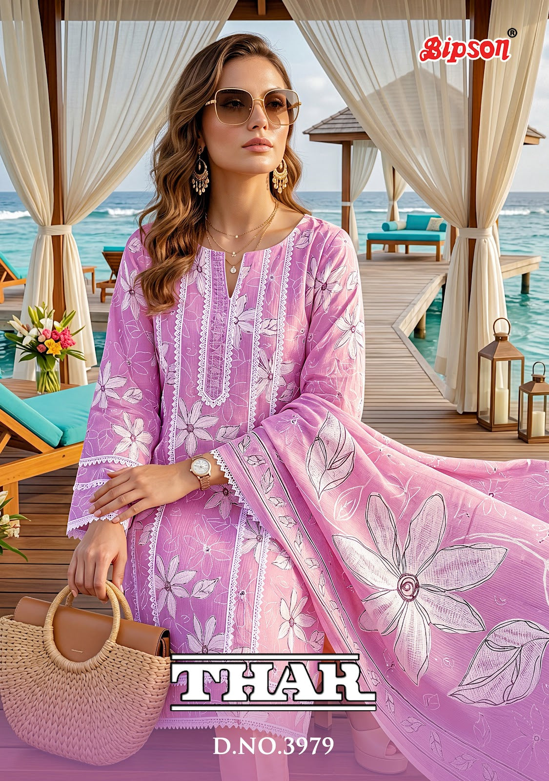 Thar 3979 Bipson Prints Cotton Pant Style Suits Wholesale Price