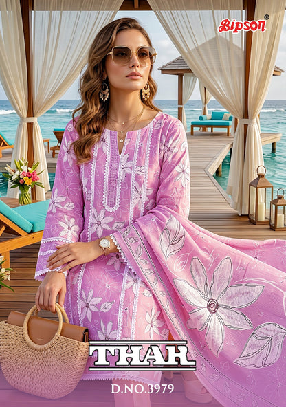Thar 3979 Bipson Prints Cotton Pant Style Suits Wholesale Price
