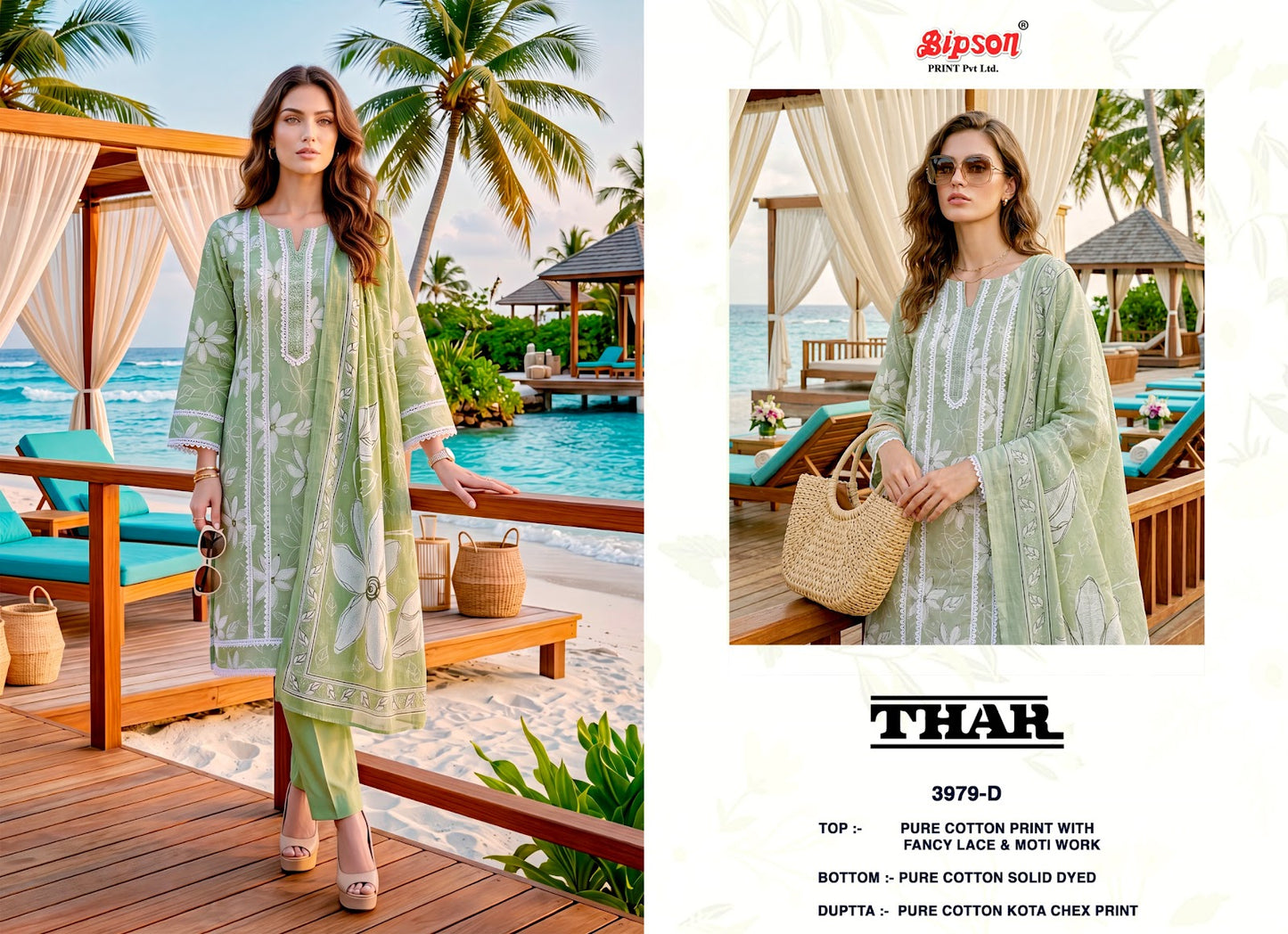 Thar 3979 Bipson Prints Cotton Pant Style Suits Wholesale Price