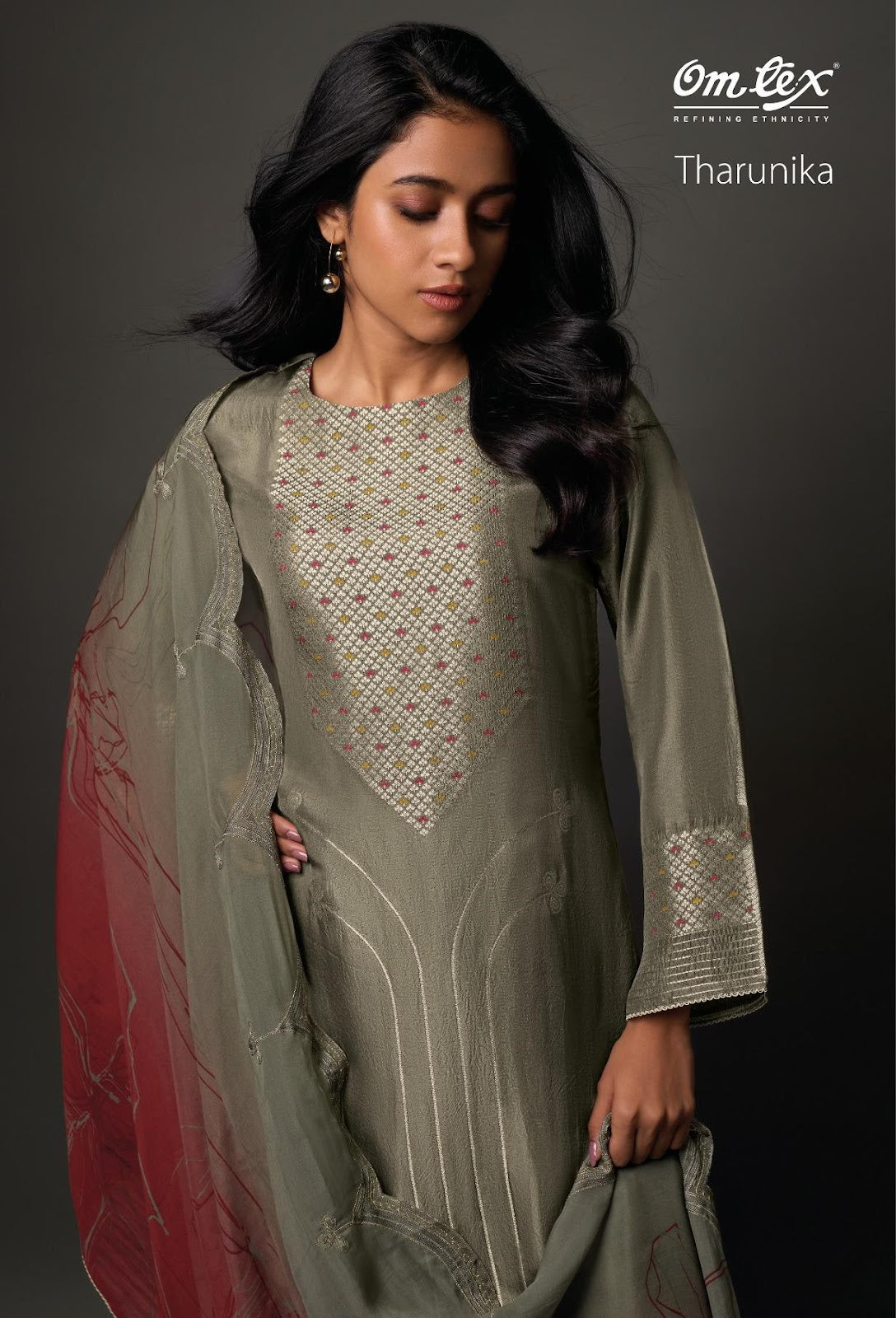 Tharunika Omtex Silk Pant Style Suits Wholesale Rate