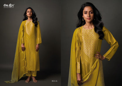 Tharunika Omtex Silk Pant Style Suits Wholesale Rate