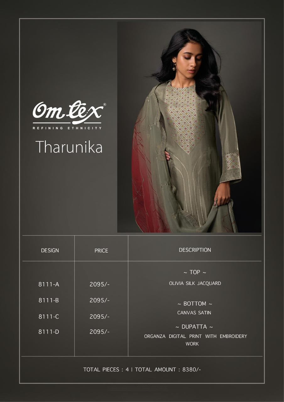 Tharunika Omtex Silk Pant Style Suits Wholesale Rate