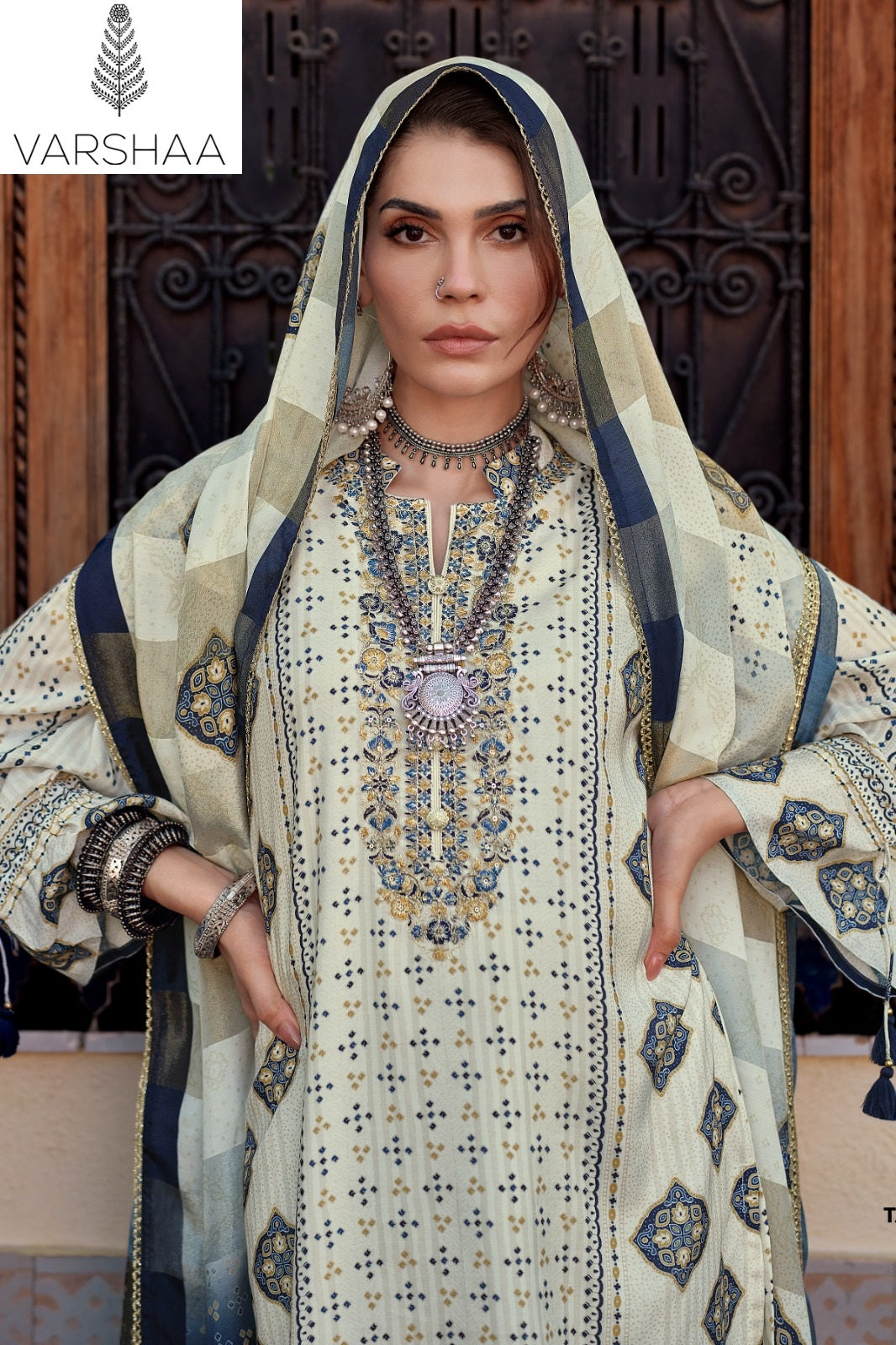 The Ajrakh Chapter Varshaa Viscose Muslin Pakistani Salwar Suits Wholesale Price